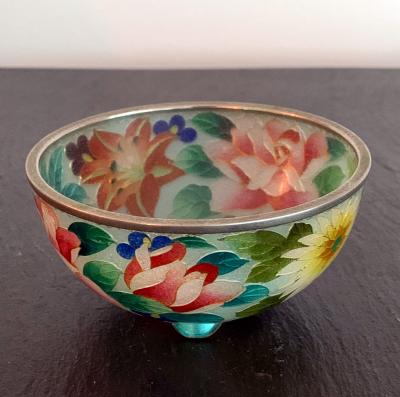 An early Japanese Plique a jour bowl from Nagoya