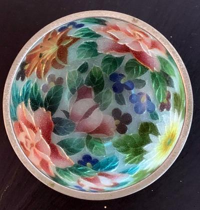 An early Japanese Plique a jour bowl from Nagoya