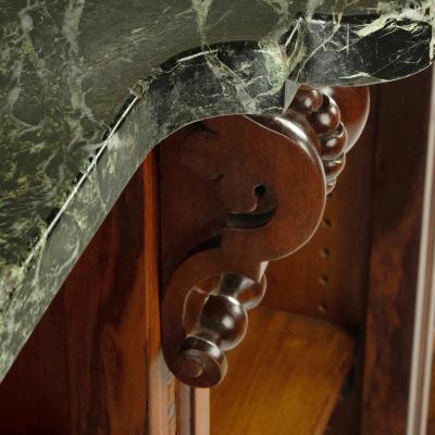 An extensive William IV Goncalo Alves breakfront open book case