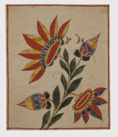 An extraordinary group of seven fraktur from Bucks County PA