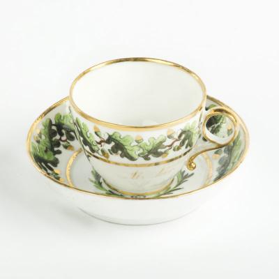 An important porcelain cup saucer from Admiral Lord Nelson s Baltic Service 