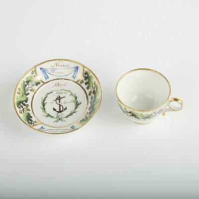 An important porcelain cup saucer from Admiral Lord Nelson s Baltic Service 