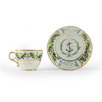 An important porcelain cup saucer from Admiral Lord Nelson s Baltic Service 