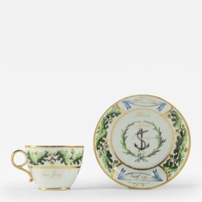 An important porcelain cup saucer from Admiral Lord Nelson s Baltic Service 