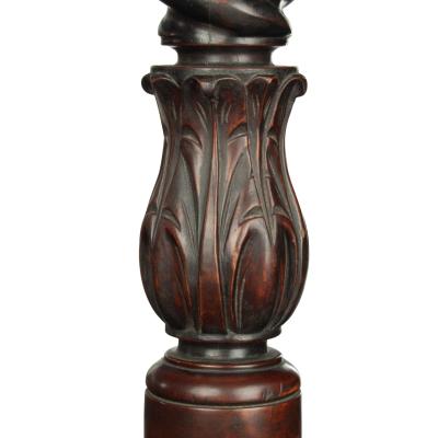 An impressive sissoo wood Anglo Indian four poster bed