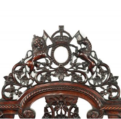 An impressive sissoo wood Anglo Indian four poster bed