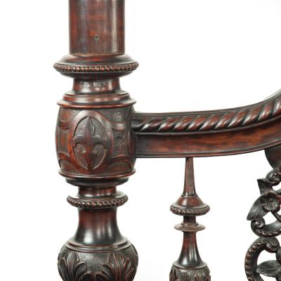 An impressive sissoo wood Anglo Indian four poster bed
