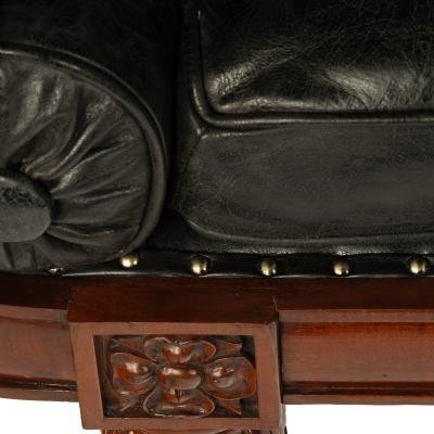 An unusual pair of Regency mahogany day beds in the manner of Gillows