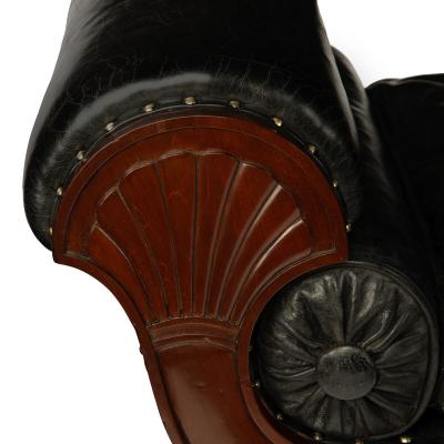 An unusual pair of Regency mahogany day beds in the manner of Gillows