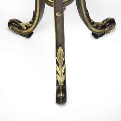 An unusual slate topped parcel gilt walnut table by William Turner Son