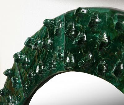 Ana Belen Castillo Green Glazed Ceramic Mirror by Ana Belen Castillo