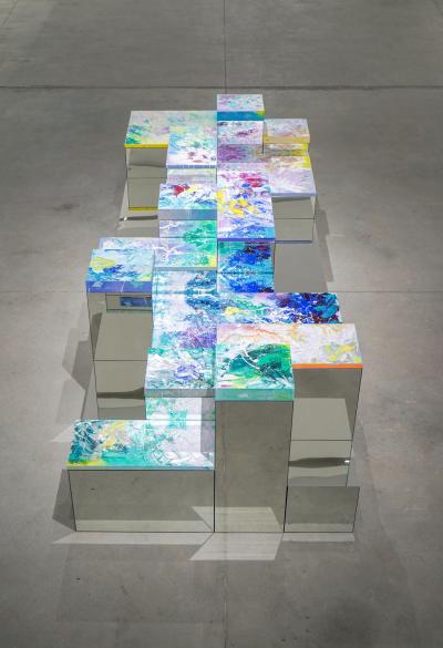 Ana D Castro Symbiosis series Seating on a cloud in paradise 2021