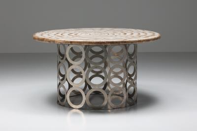 Anacleto Spazzapan Eclectic Round Dining Table by Anacleto Spazzapan 2000s