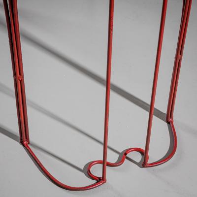 Anacleto Spazzapan Red Console Table by Anacleto Spazzapan Italy Mid 20th Century