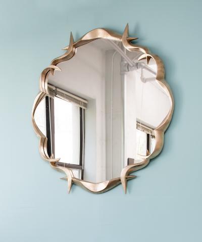 Anasthasia Millot Bronze Gilded Mirror by Anasthasia Millot