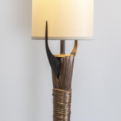Anasthasia Millot Floor lamp in textured bronze