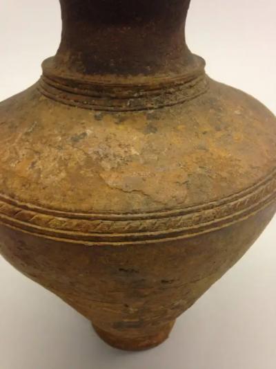 Ancient Classic Form Khmer Urn or Vase