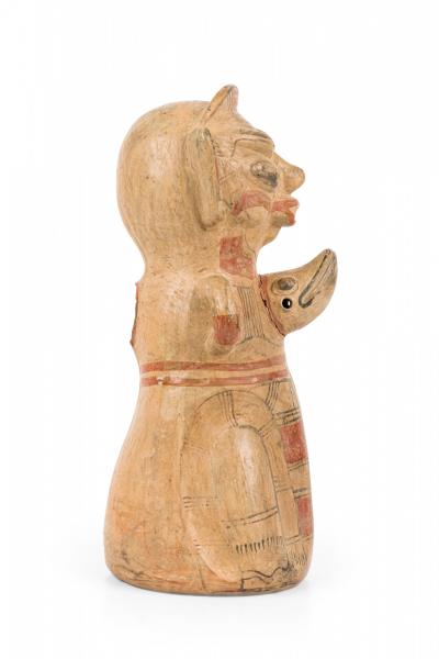 Ancient Costa Rican Guanacaste Nicoya Style Polychromed Terracotta Figural Scu