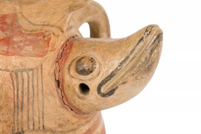 Ancient Costa Rican Guanacaste Nicoya Style Polychromed Terracotta Figural Scu