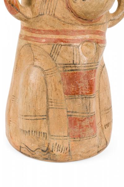 Ancient Costa Rican Guanacaste Nicoya Style Polychromed Terracotta Figural Scu