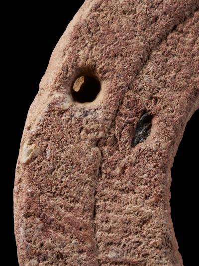 Ancient Red Stone Village Millstone probably from Ghana