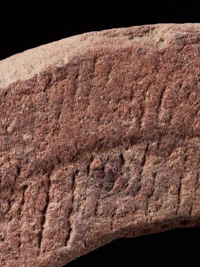 Ancient Red Stone Village Millstone probably from Ghana