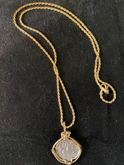 Ancient Roman Chariot Coin