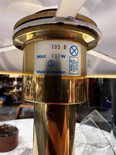 Anders Pehrson Anders Pehrson Early Bumling Table Lamp Brass Atelj Lyktan Sweden 1960s