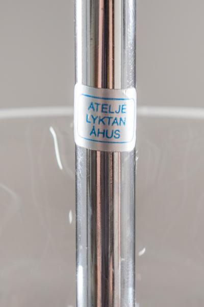 Anders Pehrson Scandinavian Pendant in Glass and Chrome by Anders Pehrson for Atelj Lyktan