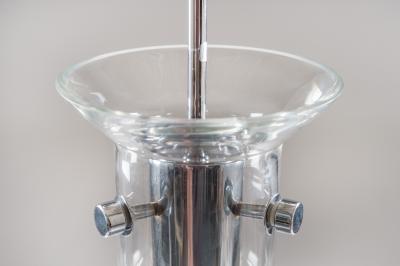 Anders Pehrson Scandinavian Pendant in Glass and Chrome by Anders Pehrson for Atelj Lyktan