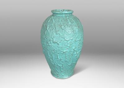 Andersson Johansson H gan s Monumental Textured Vase in Celadon Glaze by Ekeby