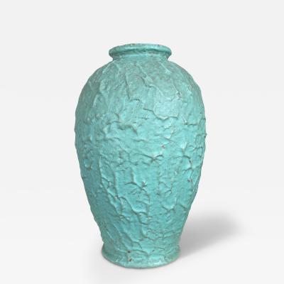 Andersson Johansson H gan s Monumental Textured Vase in Celadon Glaze by Ekeby