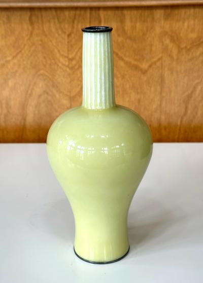 Ando Jubei Japanese Wireless Musen Cloisonne Vase by Ando Jubei