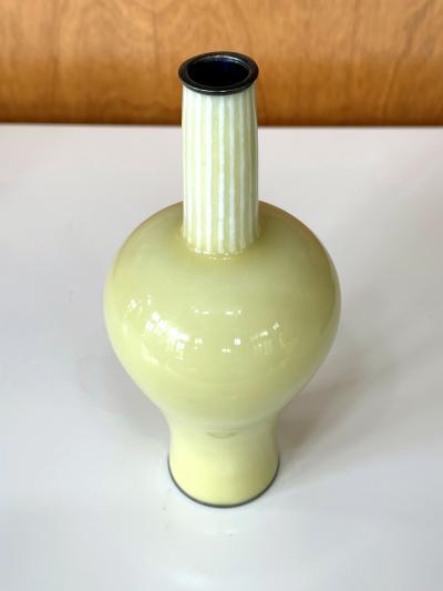 Ando Jubei Japanese Wireless Musen Cloisonne Vase by Ando Jubei