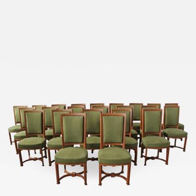 Andr Arbus 11 Fine French Art Deco Oak Side Chairs by Arbus 1 Armchair Available 