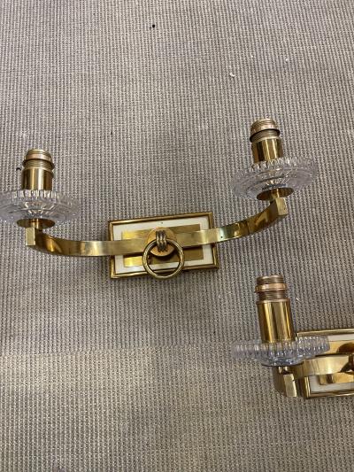 Andr Arbus 1940s French sconces in the style of Andr Arbus