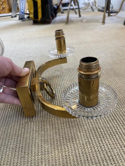 Andr Arbus 1940s French sconces in the style of Andr Arbus