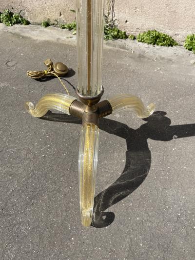 Andr Arbus 1940s Murano glass floor lamp by Veron se for Andr Arbus