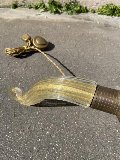 Andr Arbus 1940s Murano glass floor lamp by Veron se for Andr Arbus