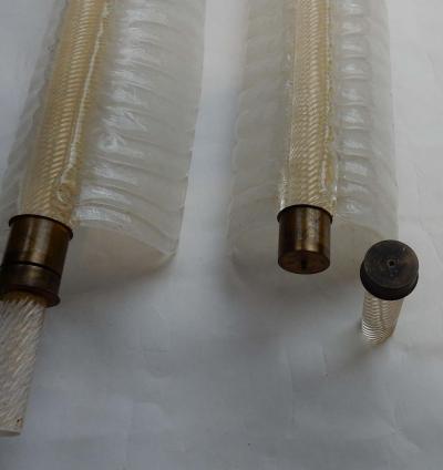 Andr Arbus 1950 1970 Wall Lamp Pair of Style Barovier i Toso or Veron se for Arbus Murano