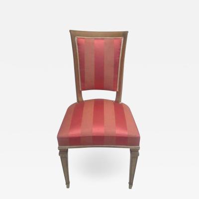 Andr Arbus 2 French Mid Century Modern Neoclassical Side Desk Chairs Attr to Andre Arbus