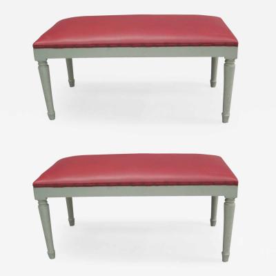 Andr Arbus 2 French Modern Neoclassical Benches in the Manner of Andre Arbus