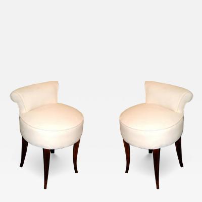 Andr Arbus 2 Vanity Stools by Andre ARBUS