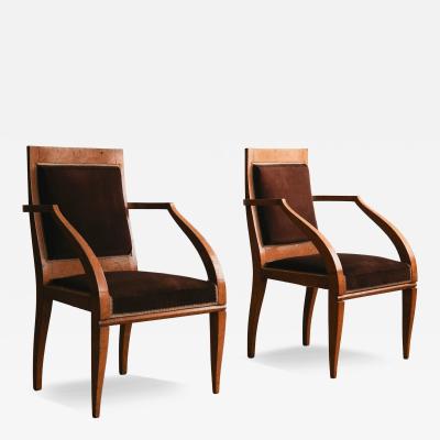 Andr Arbus 20th c Armchairs by Andr Arbus