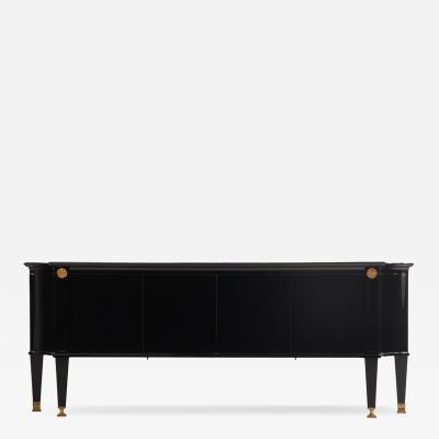 Andr Arbus A French ebonized curved sideboard in the manner of Andre Arbus C 1940 