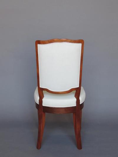Andr Arbus A Set of 12 Fine French Art Deco Mahogany Dining Chairs in the Manner of Arbus