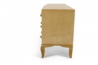 Andr Arbus Andr Arbus French Mid Century Parchment Veneer 9 Drawer Chest