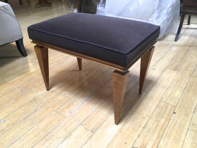 Andr Arbus Andr Arbus Sycamore Stool Newly Covered in Taupe Velvet