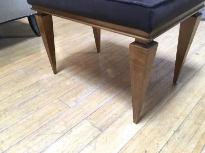 Andr Arbus Andr Arbus Sycamore Stool Newly Covered in Taupe Velvet