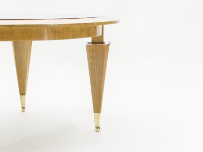 Andr Arbus Andr Arbus ash wood neoclassical coffee table 1940s